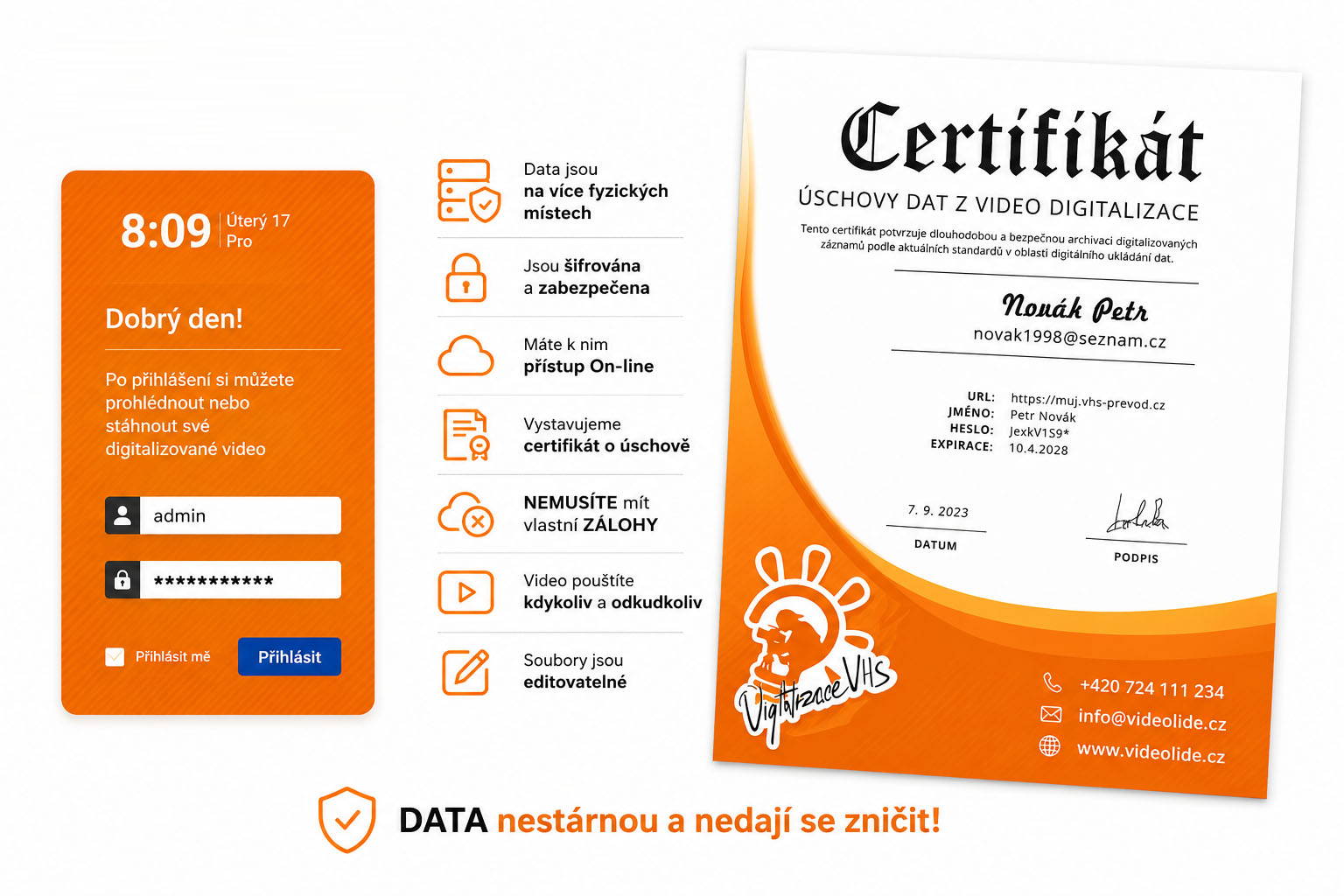 Moje Záloha - dlouhodobá archivace Moje Záloha - dlouhodobá archivace